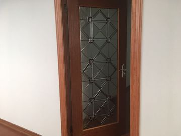 Tür-dekoratives Platten-Glas 22&quot;“ schwarze Naturholz-Art der Patina-*64