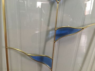 Das befleckte isolierte Küchenschrank-Glas/schrägte ab,/polierte Glas