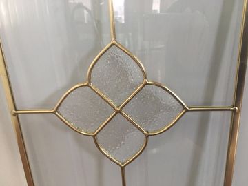 Transparenter Küchenschrank-Glas/Metallrahmen-abgeschrägter Rand hitzebeständig