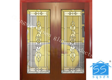 Kundenspezifische Glasplatten für Türen, 16-30 Millimeter dekorativer Buntglas-