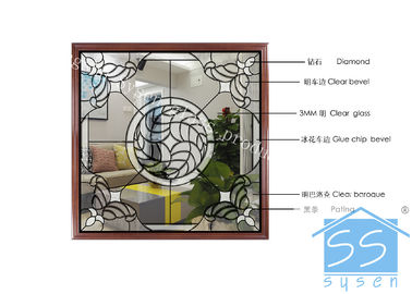 Doppelte ausgeglichene dekorative Fenster-Glas-Platten, schwarzes Patina-Ausgangsfenster-Glas