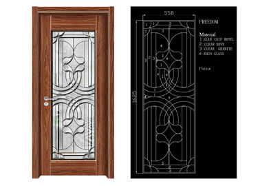 Inteiror-Tür-architektonisches dekoratives Glas, säubern abgeschrägte Glastür-Platten
