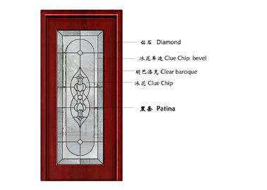 Kunst, die dekorative kopiertes Glas-Platten/dekorative Platten für Türen errichtet