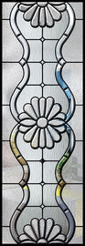 Schwarze Patina-interne dekorative Glasschiebetür addiertes Licht