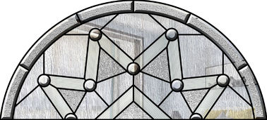 Flache verschiedene Form-dekoratives Küchenschrank-Glas mit schwarzem Chrome