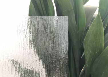 Regnen Sie kopiertes Glas für Tür-Fenster, künstlerischer undurchsichtiger Schleifenendrand des kopierten Glases rauer Glasblock
