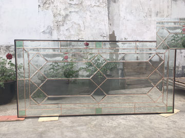 Kundenspezifisches Holztür-Glas, Diebstahl-Beweis-Schrägflächen-lichtdurchlässige Glasplatten