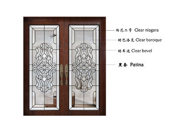 Einzigartige Sicherheits-Schwarz-Patina-interne gleitendes Glas-Platten für Wohnzimmer/Schlafzimmer