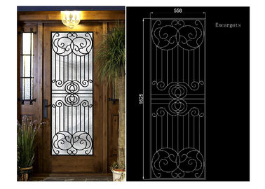 Dekorative Eisen-und Glas-Türen für Eingangstüren 15.5*39.37 IGCC/IGMA